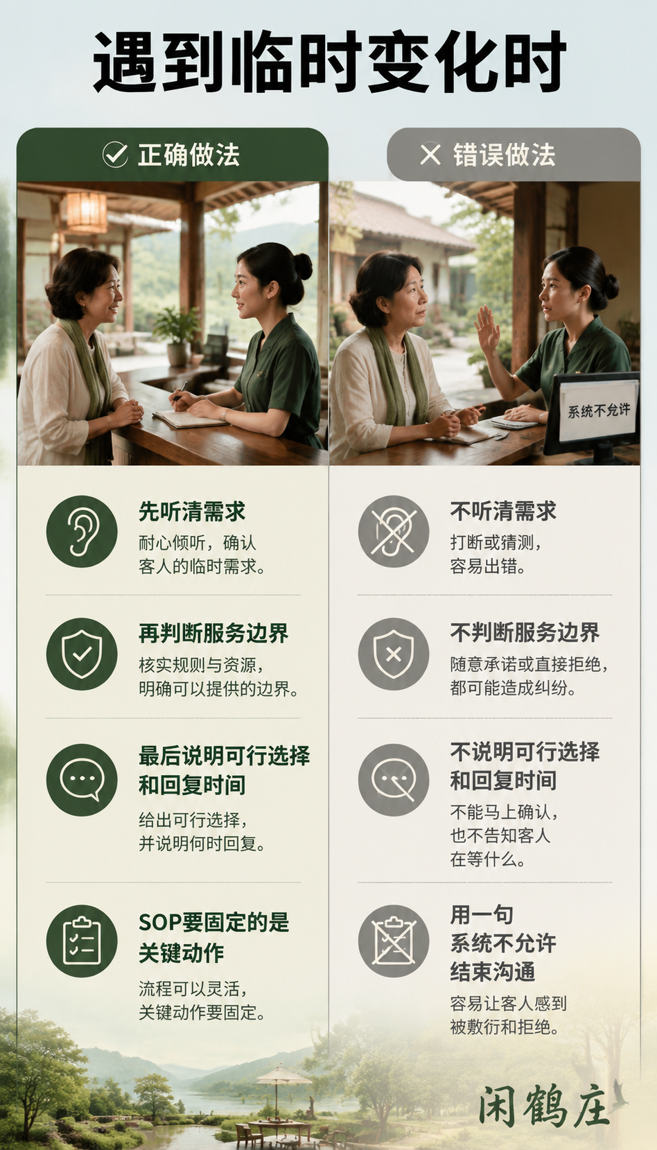 SOP不能代替人情:但客人的生活节奏不能被一张清单统一