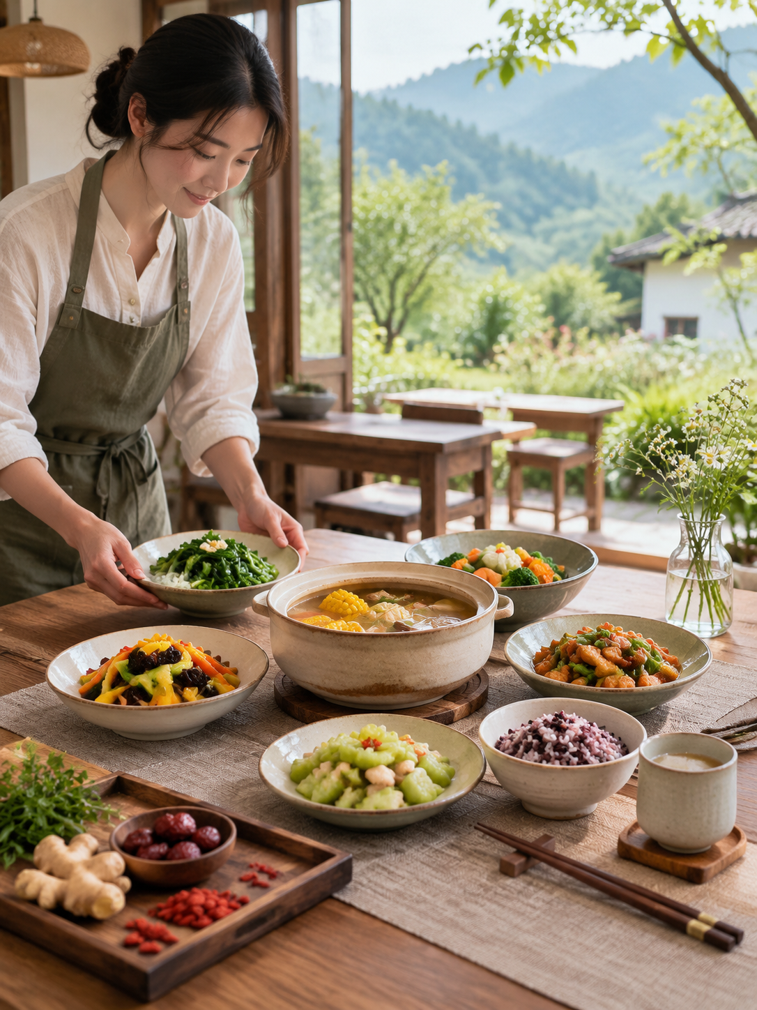闲鹤庄五要素如何变成一套可被验证的旅居体验:饮食:把一日三餐做成可说明的生活安排