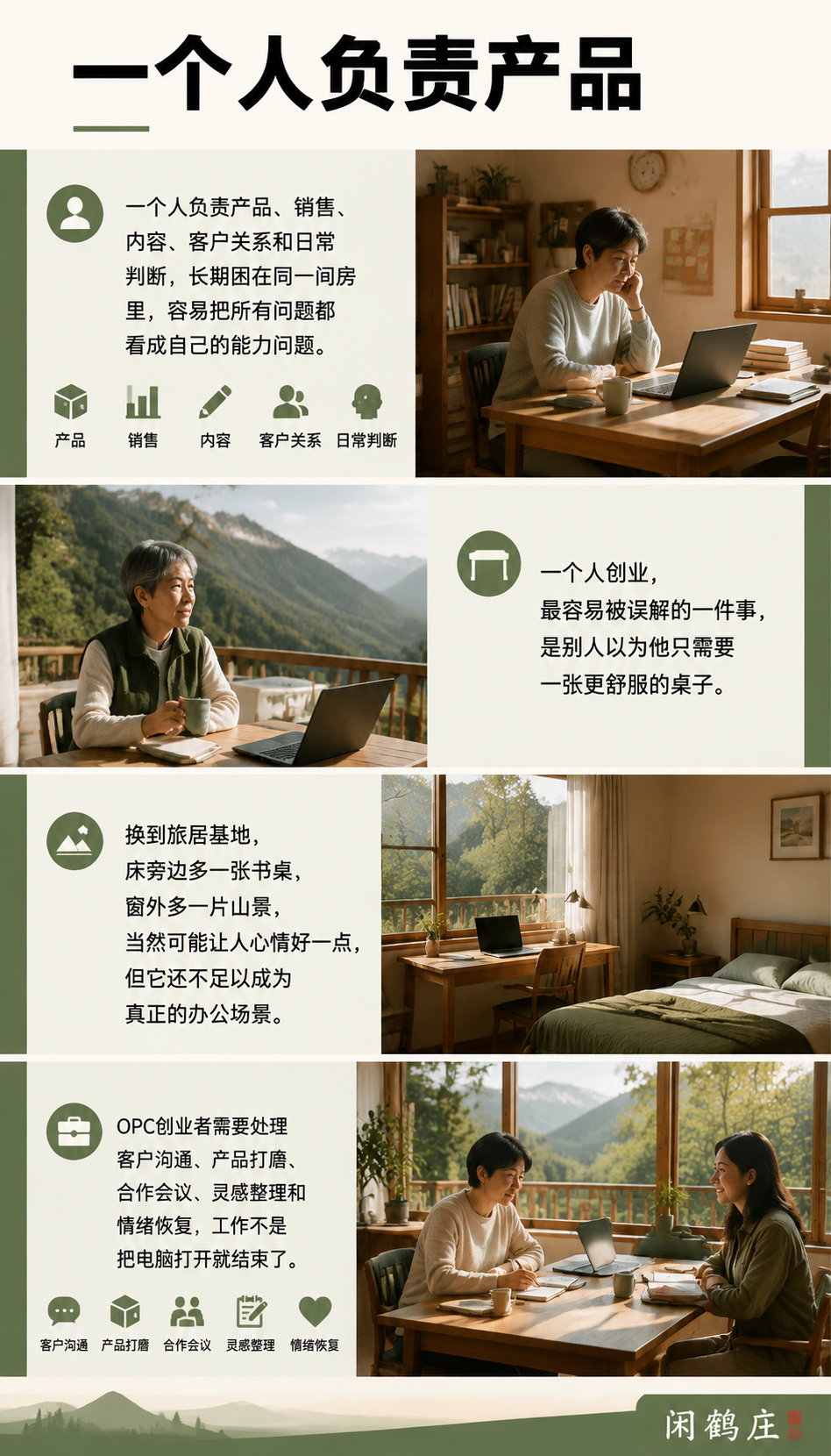 OPC创业者为什么需要第二办公场景,而不是另一间民宿房:低成本试错,重点是缩小动作而不是放大梦想
