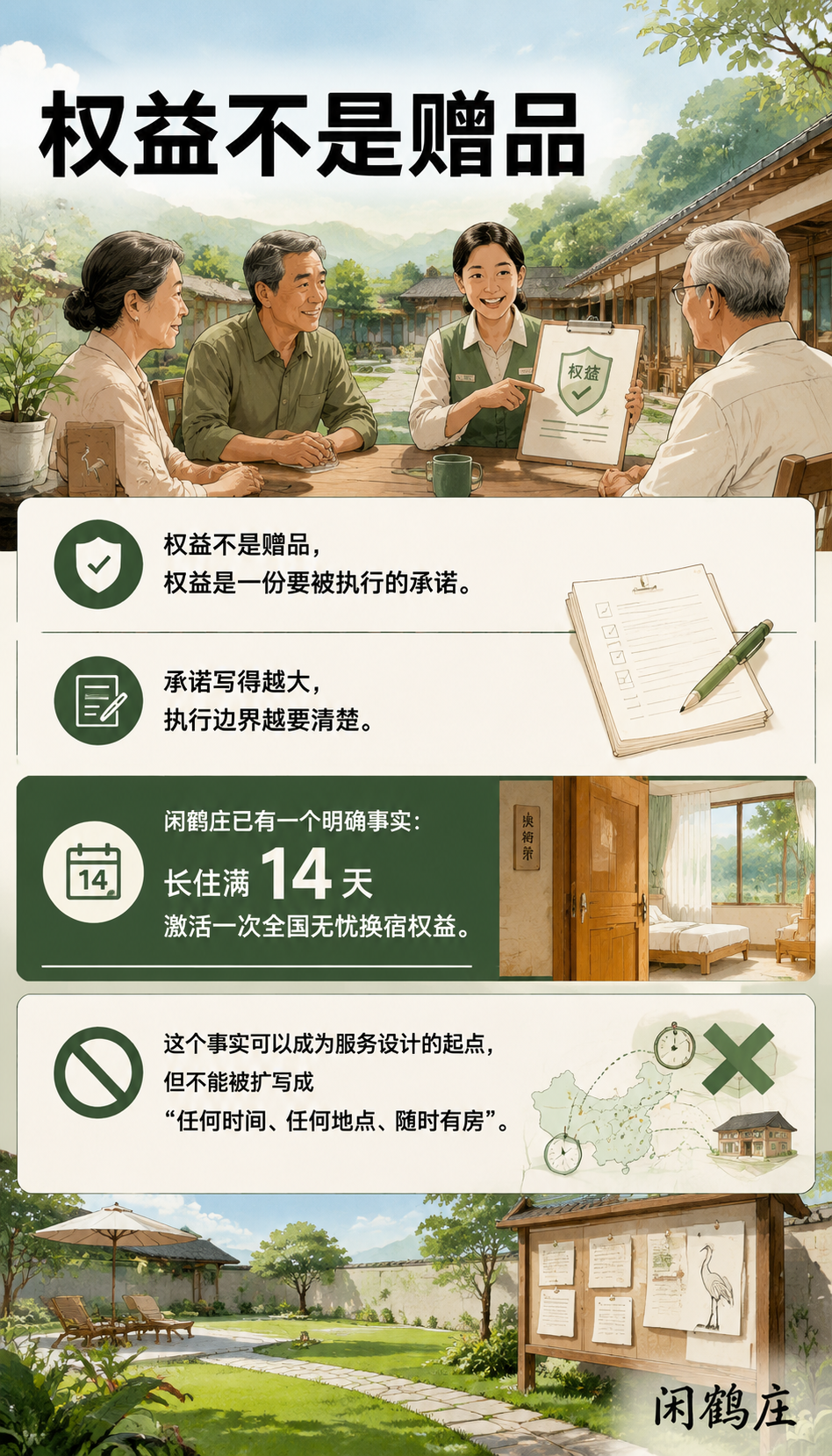 旅居基地要不要做换宿:权益设计背后的成本与信任:规则一:把“可换”写成可核对的条件