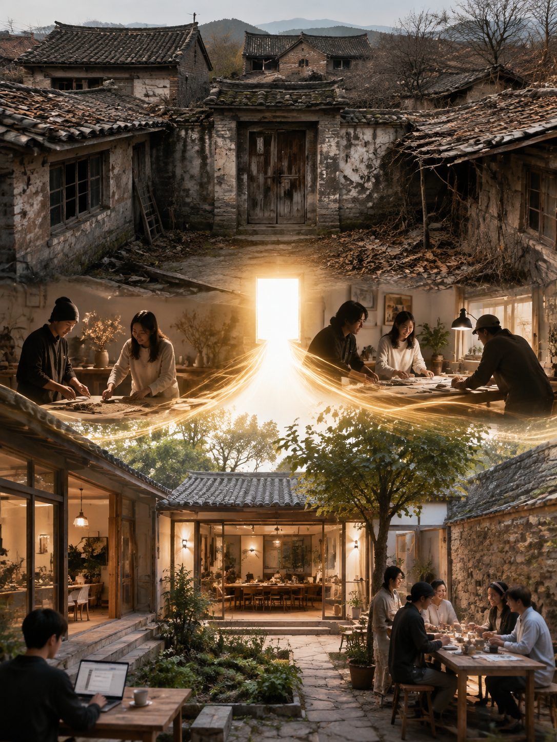 创客经济下沉乡村:闲置院落如何变成旅居资产:导语