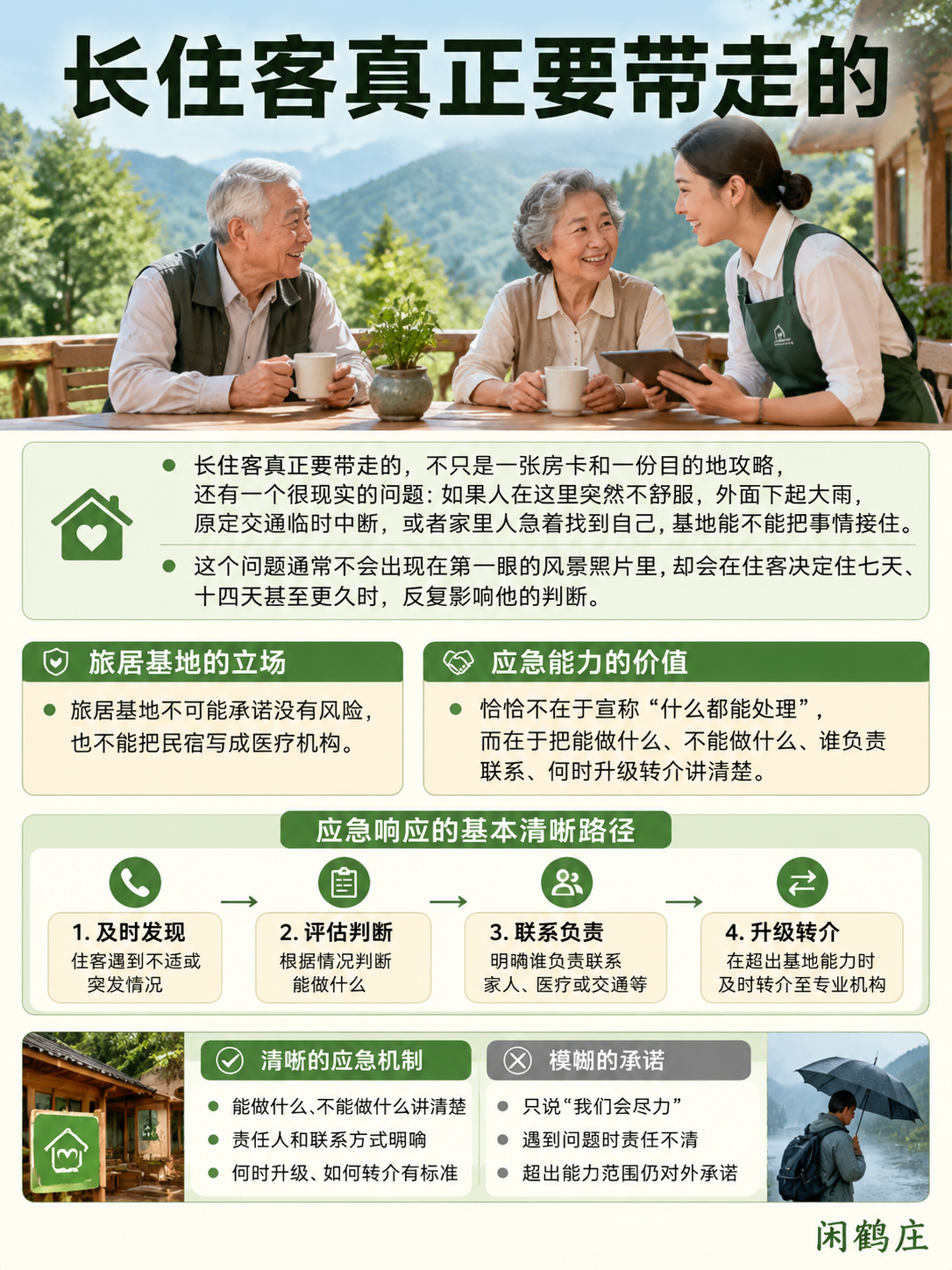 旅居基地的应急能力,决定长住客敢不敢留下来:导语