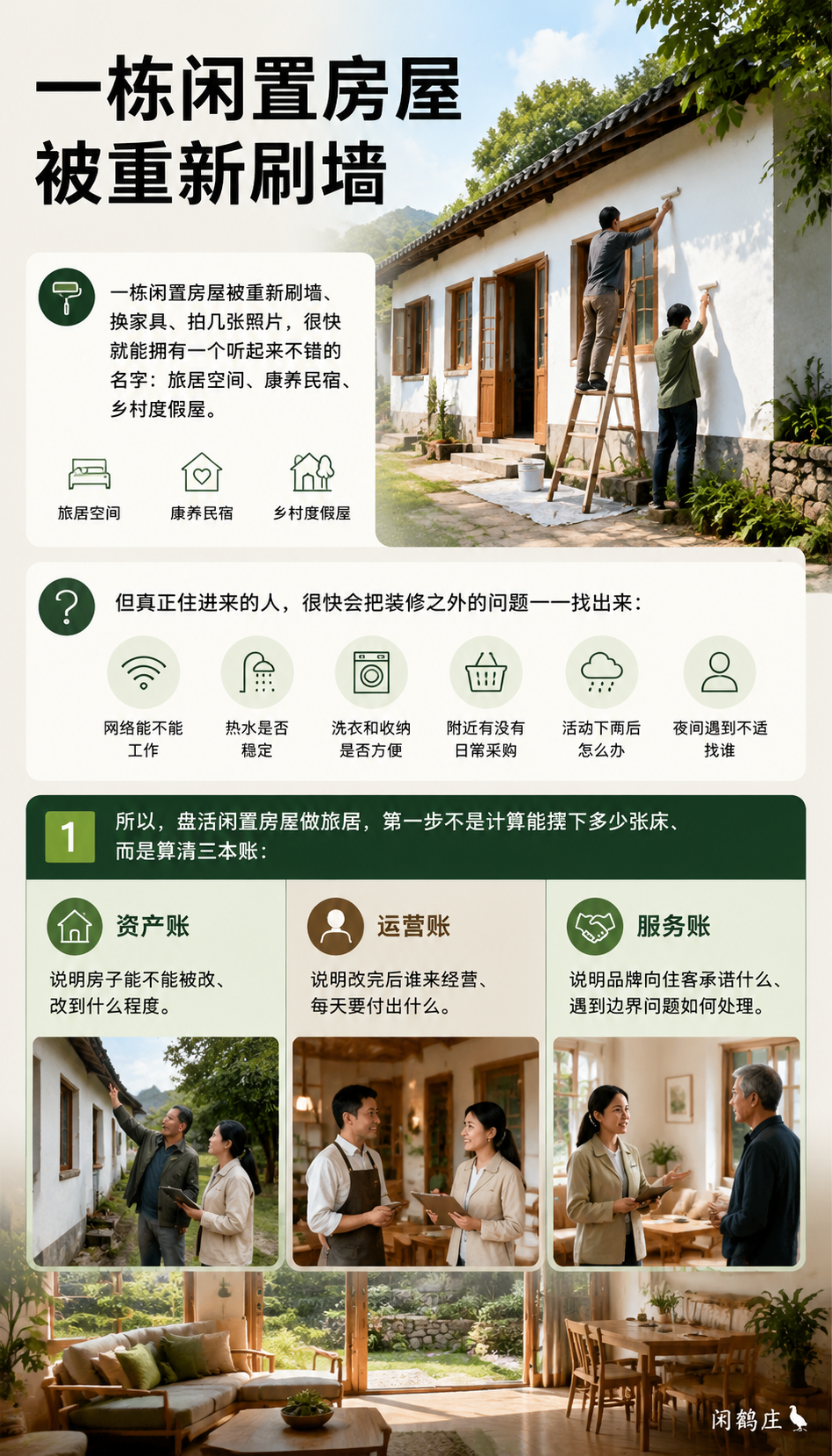 盘活闲置房屋做旅居，改造之前先算清三本账：导语