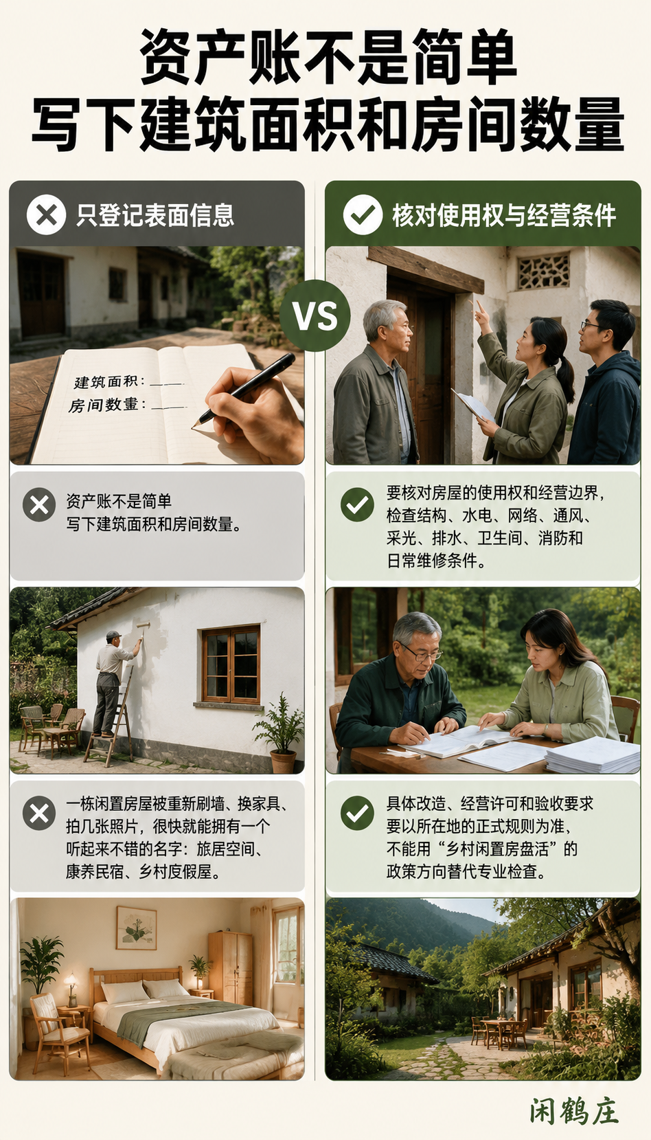 盘活闲置房屋做旅居，改造之前先算清三本账：运营账：房子打开之后，每天谁来做事