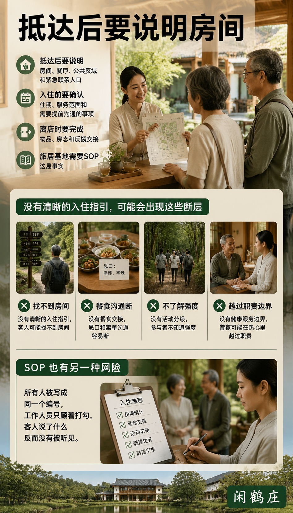 旅居基地如何建立服务SOP,又不把客人变成流程编号:用服务记录支持记住人,而不是给人贴标签