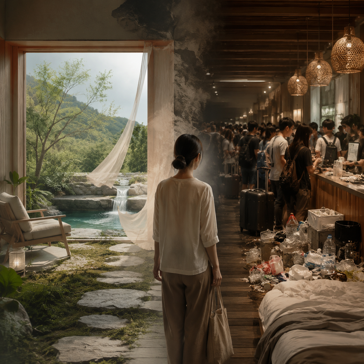 疗愈市场火爆,但九成民宿做成了伪疗愈:问:在闲鹤庄场景下如何执行要点 4? 答