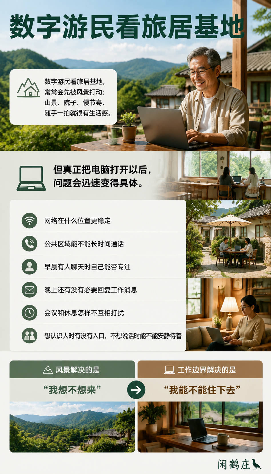数字游民住进旅居基地,最先要解决的不是风景而是工作边界:导语