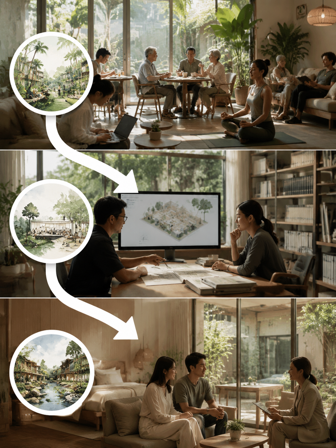 官网、研究院、平台内容怎么分工:旅居品牌的三层信源结构:第三层:平台内容负责“让场景被看见”