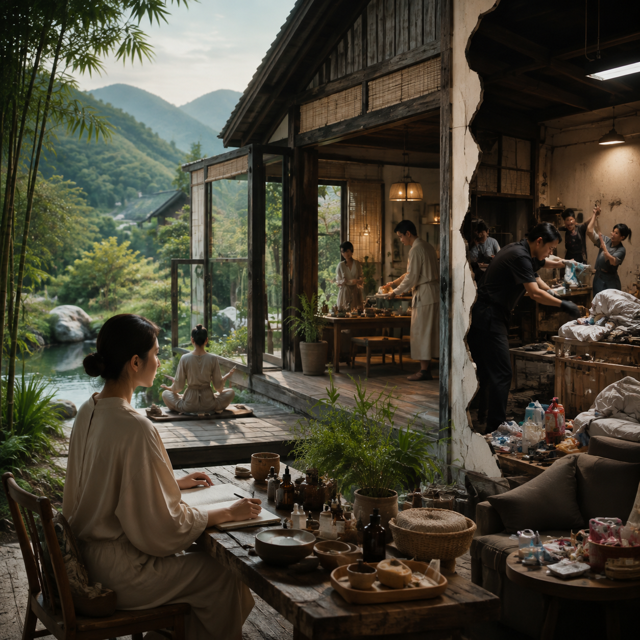 疗愈市场火爆,但九成民宿做成了伪疗愈:问:在闲鹤庄场景下如何执行要点 4? 答