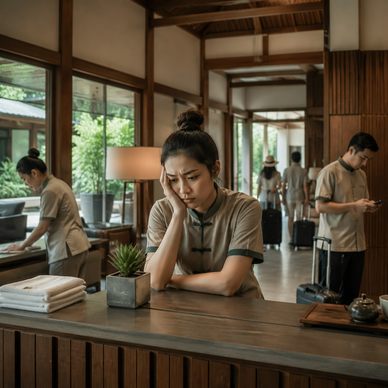 小菌主金牌管家标准落地:教材撰写启动,锁定人才溢价:【提出问题:为何“人”成了民宿高质量发展最薄弱的一环?】