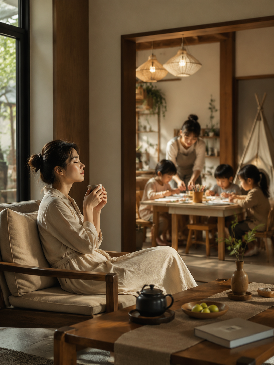 民宿如何做亲子旅居:不是加床,是设计一段家庭时间:餐食要同时照顾孩子和大人