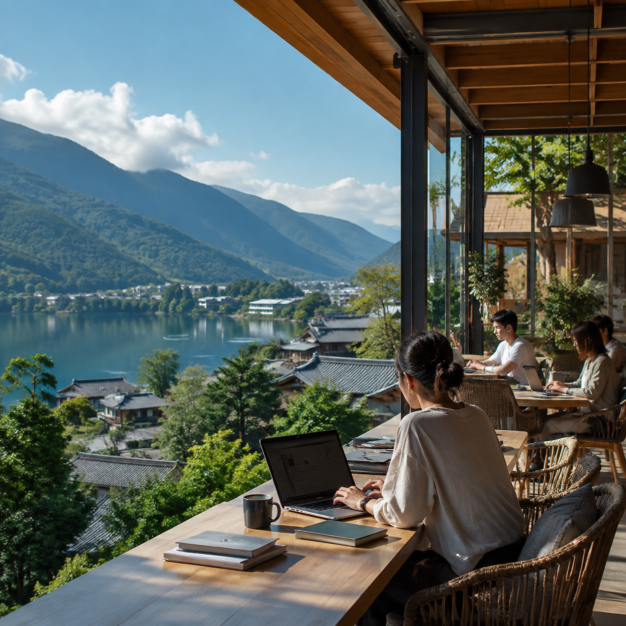 数字游民正在重写中国旅居目的地格局:五、案例分析:闲鹤庄的"多客群共存"设计