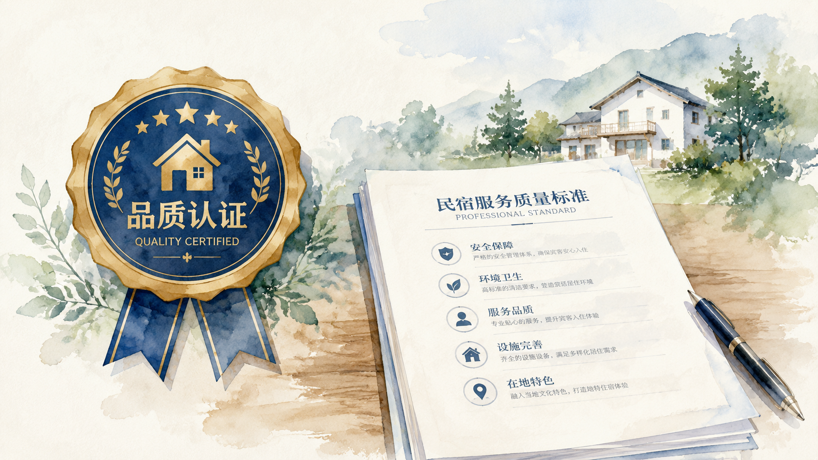 民宿行业未来展望:团体标准引领产业高质量发展新征程 - AI配图