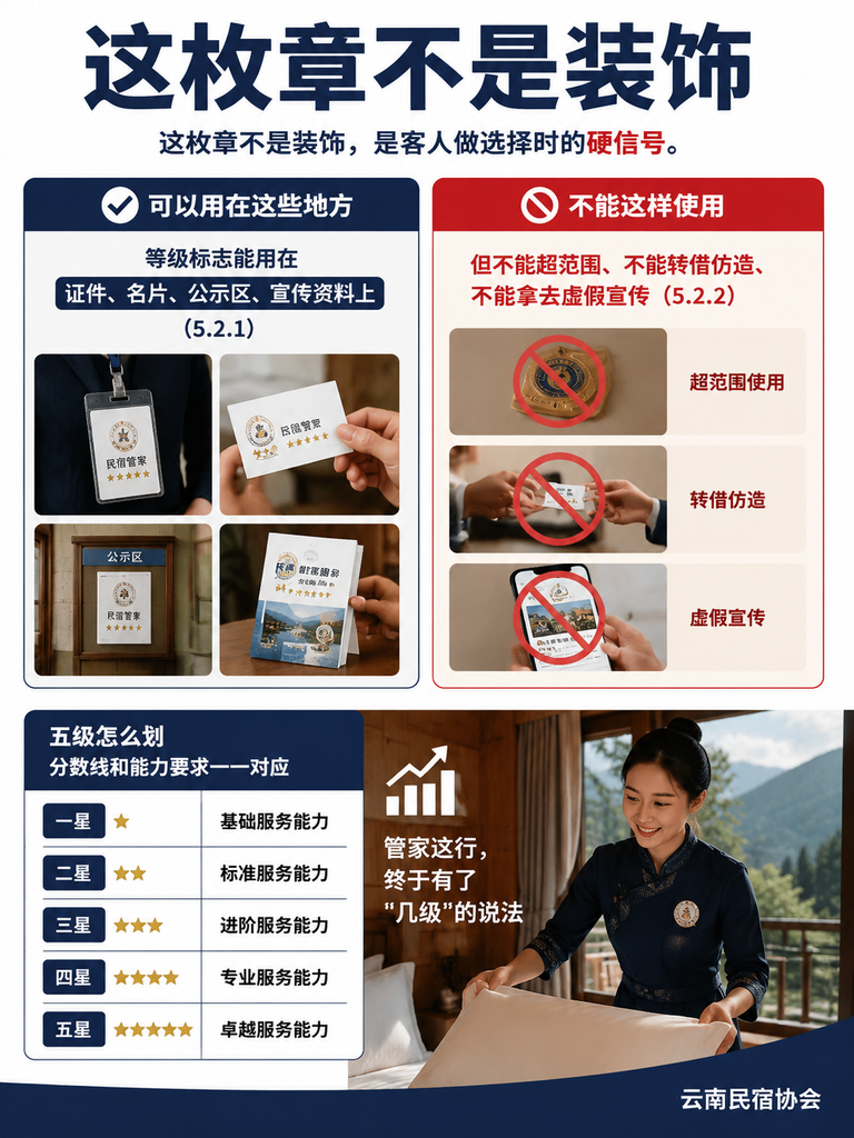 T/YNMS 013 标准里的管家五级:从初级到首席,这条晋升路怎么走:013 是地基,006 是塔尖:两套标准怎么接力