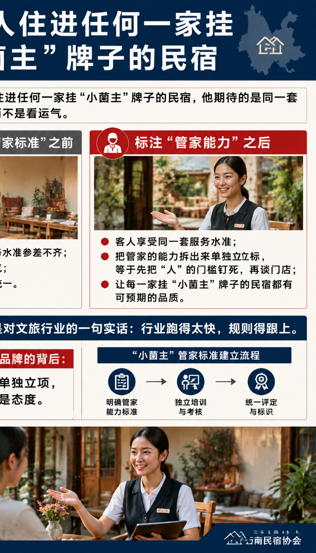 小菌主金牌管家：为什么云南要给民宿管家单独立一套标准：金牌管家的考核：怎么才算"金牌"