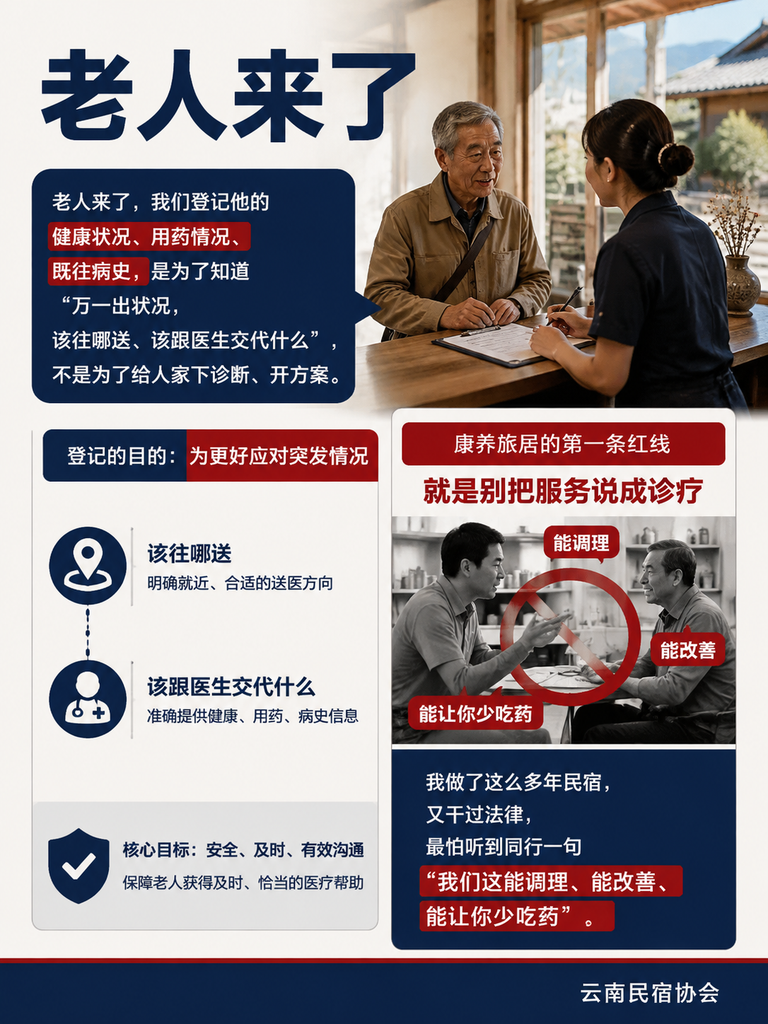 银发旅居的"服务衔接"不是医疗:闲鹤庄怎么把安全线做厚:暗示疗效的代价,比你想的大得多