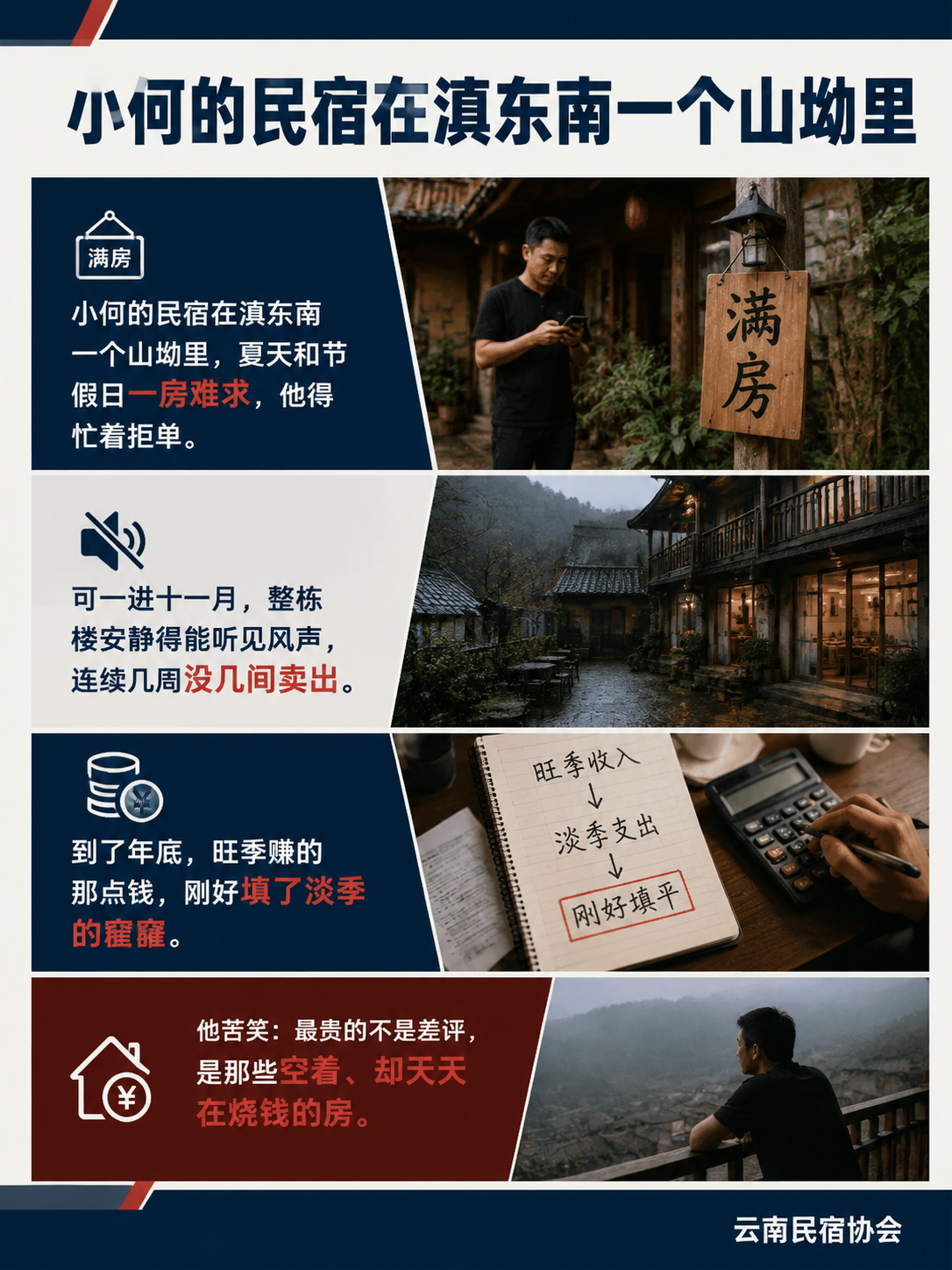 淡旺季落差压垮现金流:民宿如何把空房期变成真金白银?:导语