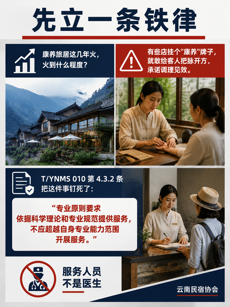康养旅居服务人员规范:哪些事该做,哪些事碰都不能碰:先立一条铁律:服务人员不是医生