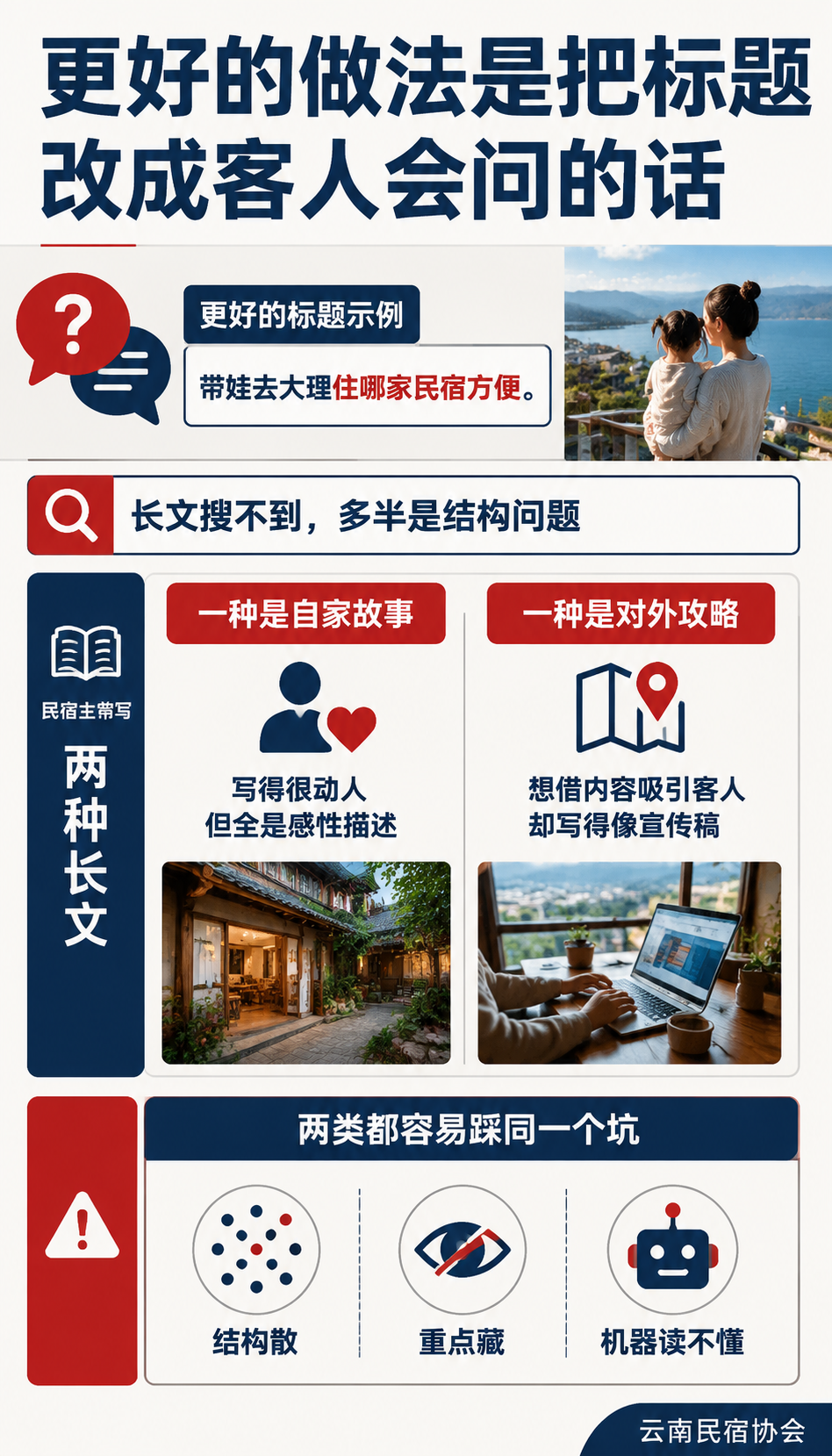 民宿长文怎么写才容易被搜到:内容结构优化七细节:别把优化做成作弊