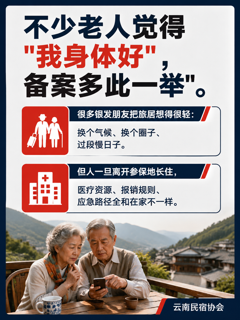 异地就医备案与旅居保险:银发长住的底线配置:常见误区:把康养当治疗