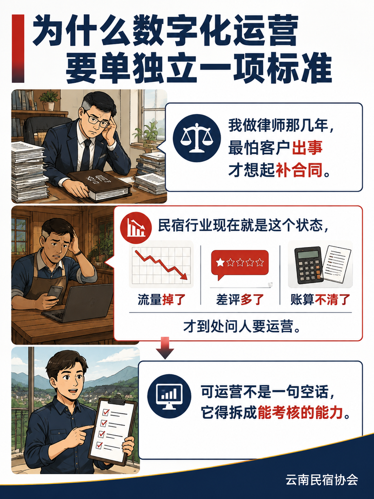 T/YNMS 数字化运营人才标准：民宿主到底该养什么样的人：小团队别急着招人，先学会借力和协同