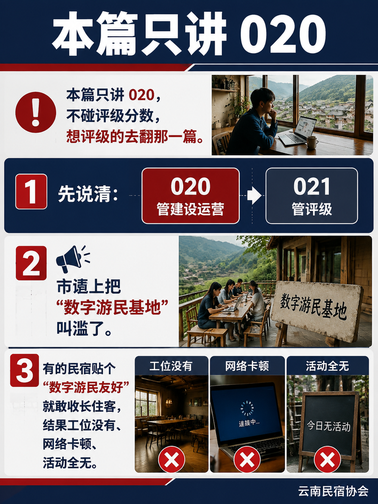 数字游民基地不是摆张桌子:T/YNMS 020 把"怎么建"钉成了硬条款:公共空间:休息区 40 平、活动空间 50 平、健身房 30 平