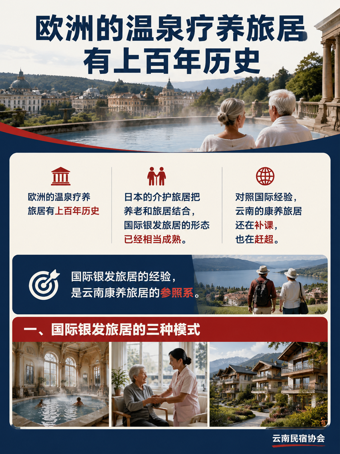 国际银发旅居在升级:欧洲、日本怎么玩,云南康养的国际化空间:一、国际银发旅居的三种模式