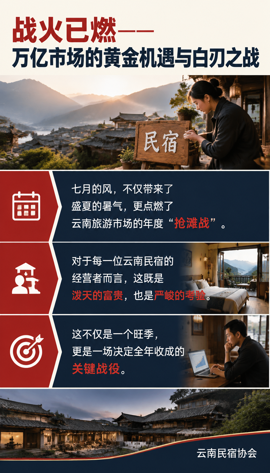 7月暑期流量“抢滩战”打响!小红书种草、抖音团购、微信改版,民宿老板你的“弹药”备足了吗?:战火已燃——万亿市场的黄金机遇与白刃之战