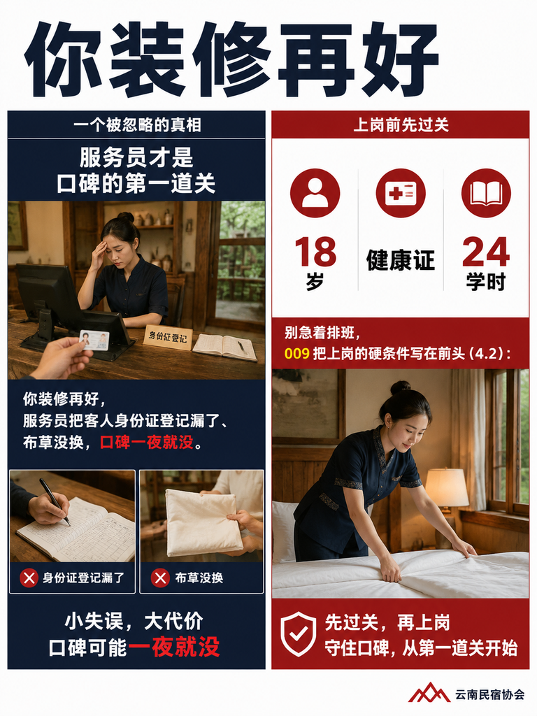 民宿服务员入行第一课:009 标准划出的基本功清单:特色服务:在地体验、旅居咨询、摄影引导