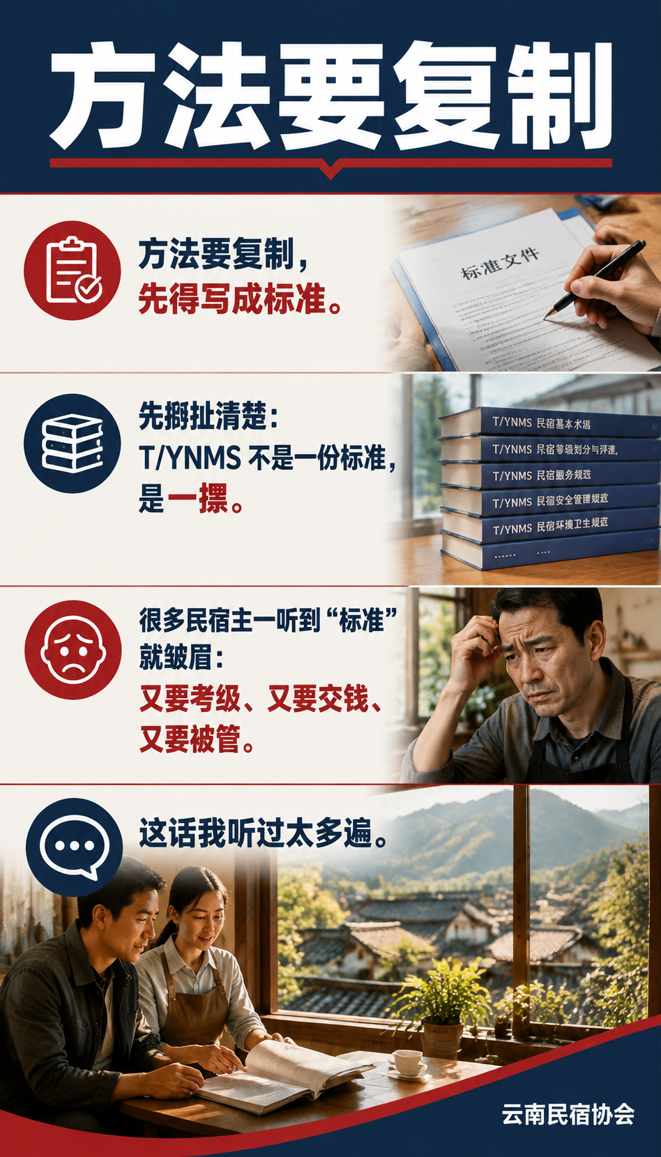 T/YNMS 团体标准到底管什么?一张图看懂民宿该达标哪些项:小院怎么对标:别被"标准"两个字吓退