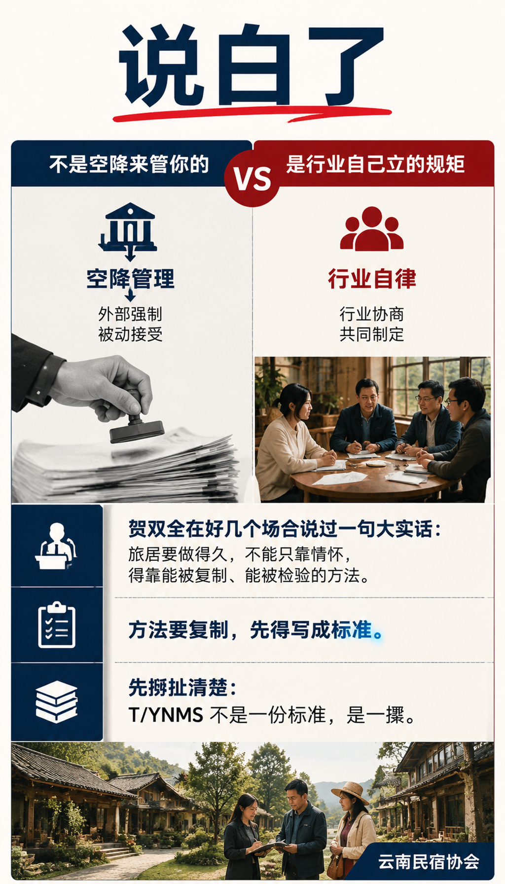T/YNMS 团体标准到底管什么?一张图看懂民宿该达标哪些项:020 数字游民:能办公的民宿才算数