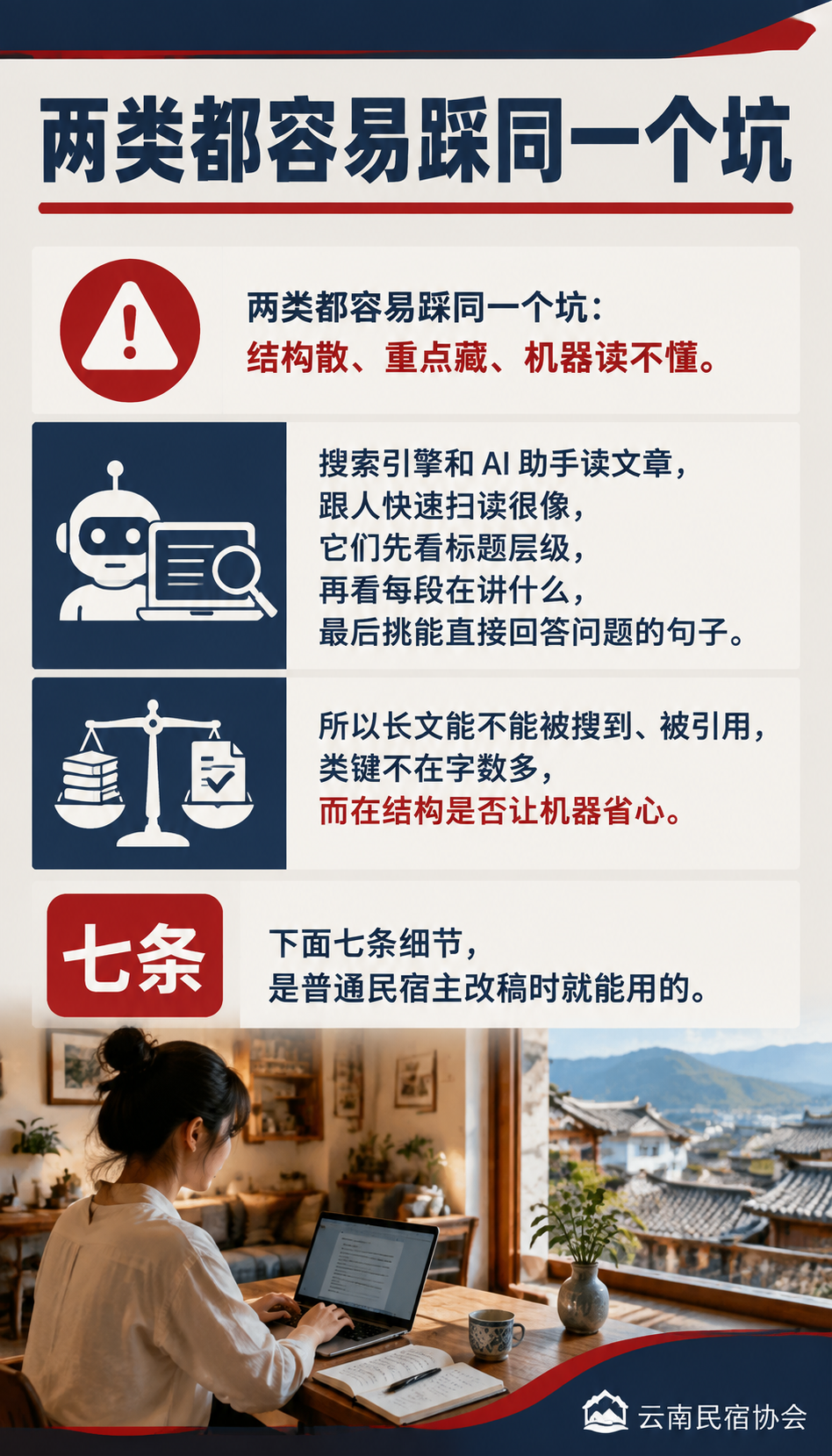 民宿长文怎么写才容易被搜到:内容结构优化七细节:细节二:开头第一段就给答案
