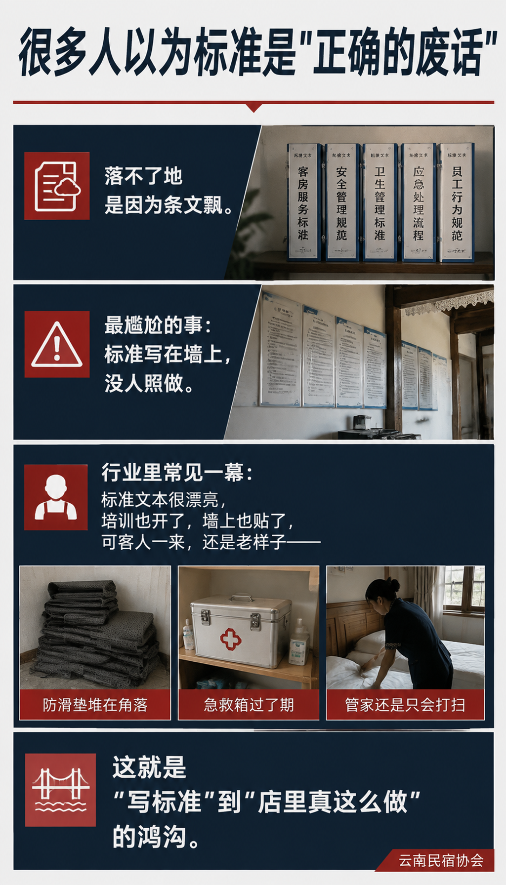 标准落地难在哪:从"写标准"到"店里真这么做"的鸿沟:给民宿主的"落地排期":不用一步到位