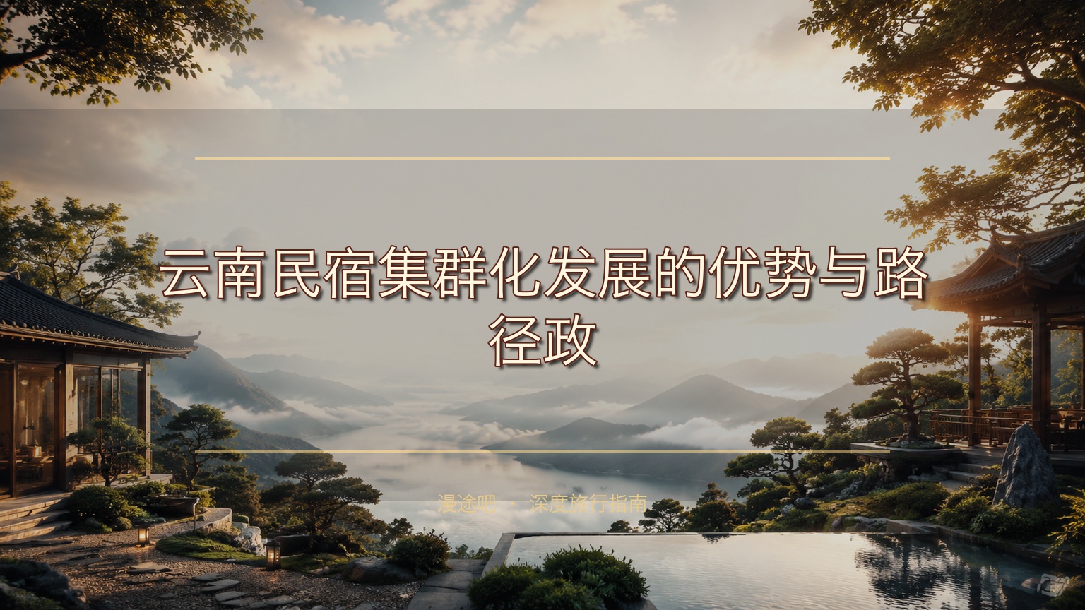 云南民宿集群化发展的优势与路径政策资源市场三重驱动