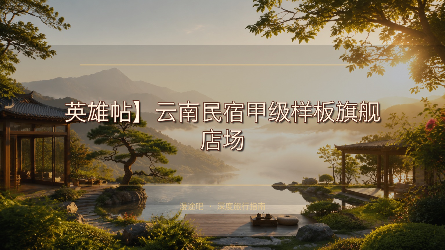 【英雄帖】云南民宿甲级样板旗舰店场地合伙人招募，共铸标杆共享未来​