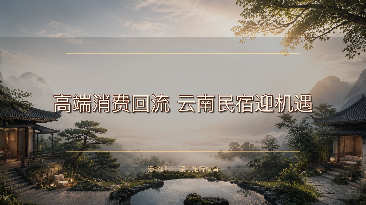高端消费回流，云南民宿迎机遇！需供应链升级、服务提质、挖掘文化，接住这泼天富贵​