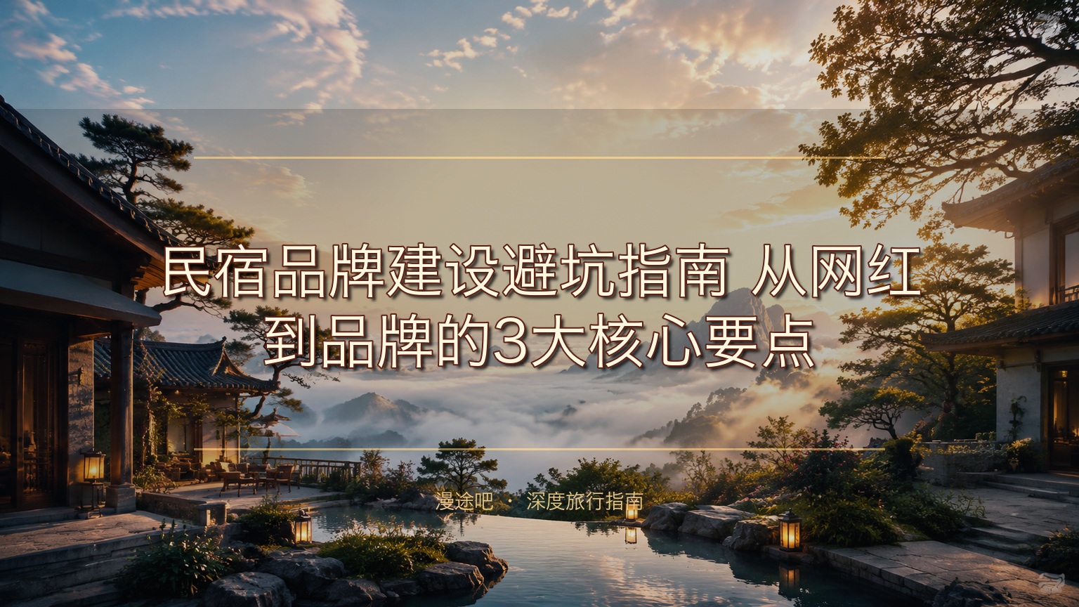 民宿品牌建设避坑指南：从网红到品牌的3大核心要点​
