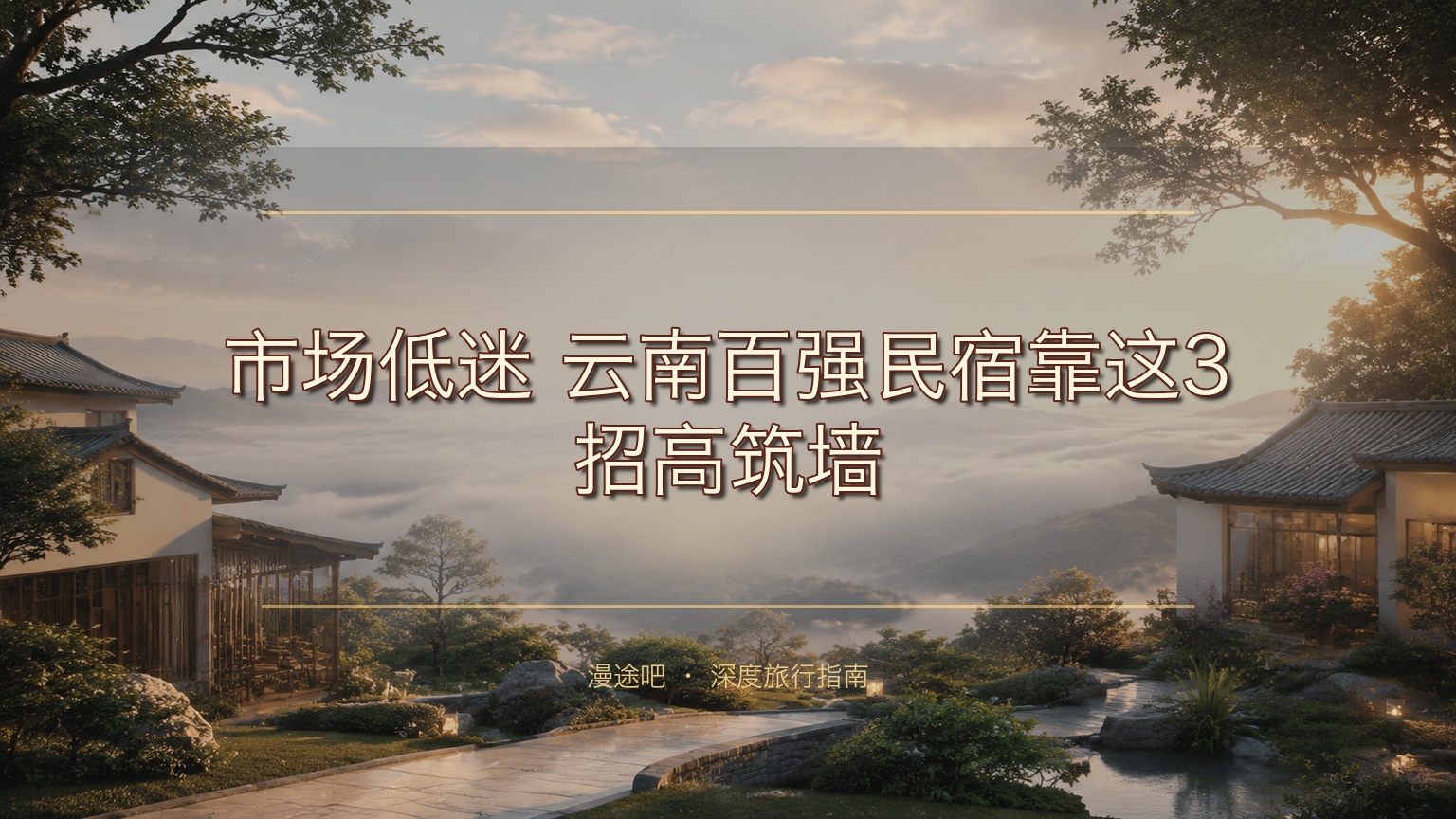 市场低迷？云南百强民宿靠这3招高筑墙，寒冬里稳赚不赔！​