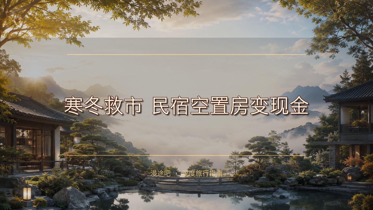 寒冬救市！民宿空置房变现金，三招激活空间炼金术​