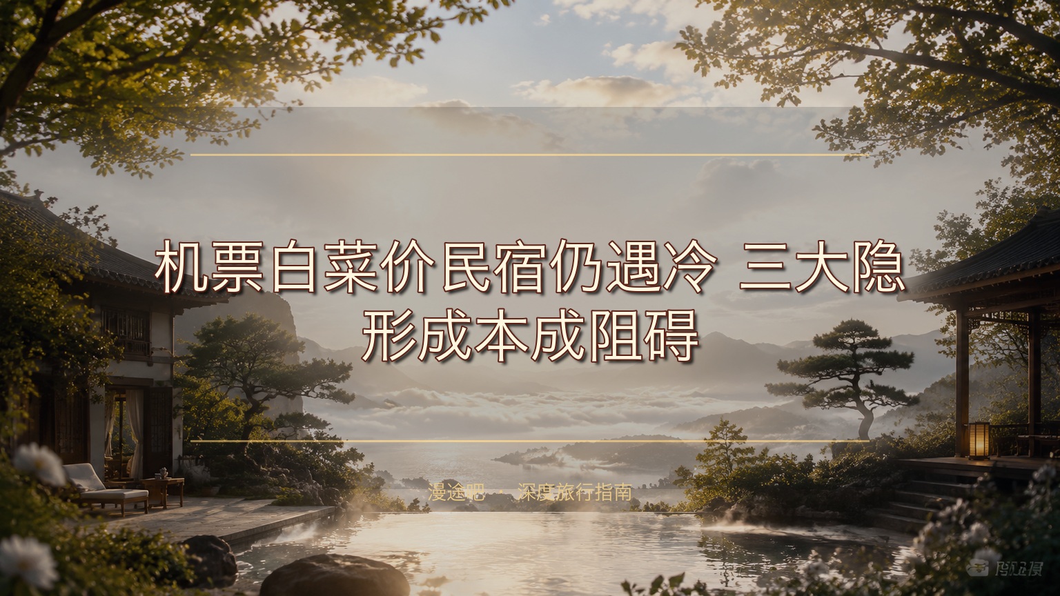 机票白菜价民宿仍遇冷？三大隐形成本成阻碍，主动造需破局寒冬！​